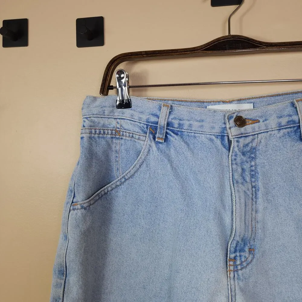 Vintage Canyon River Ladies Baggy Light Wash Jean Shorts Size 11